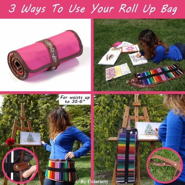 The 3 ways to use the roll up bag (Pink Edition)